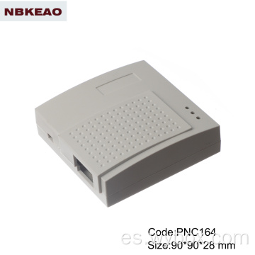 PNC164 cajas de plástico electrónicas wifi red moderna caja de plástico abs caja de enrutador personalizada adaptador de riel DIN
